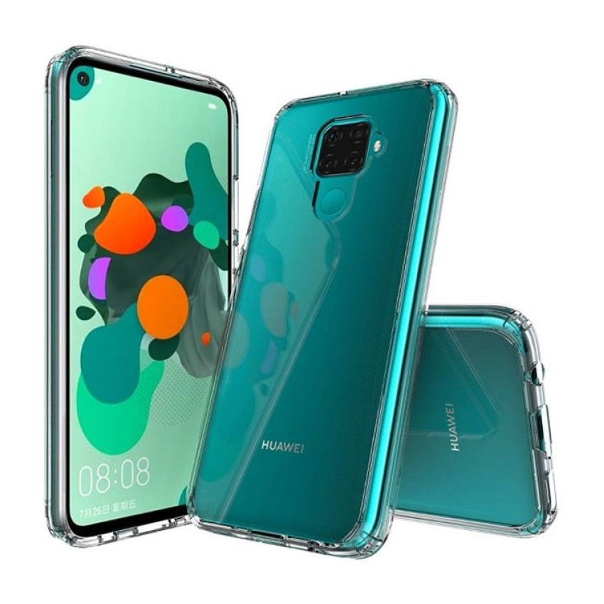 Θήκη Πλάτης Σιλικόνης Απλή για Huawei Mate 30 Lite - Χρώμα: Διάφανο