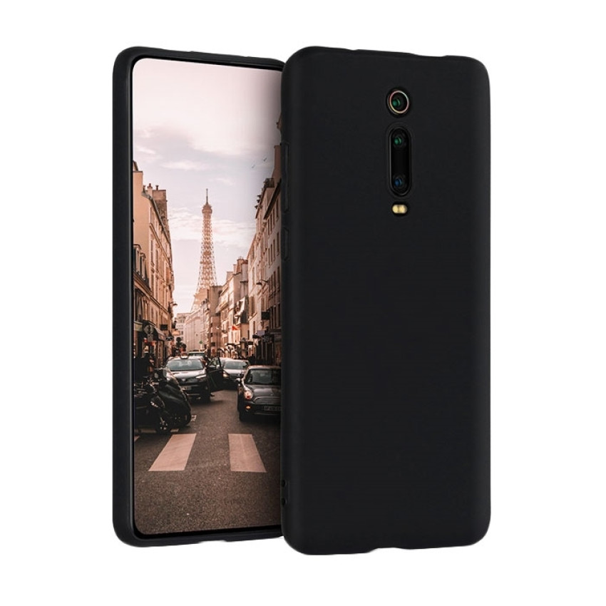 Θήκη Πλάτης Σιλικόνης Απλή για Xiaomi Mi 9T/9T Pro/Redmi K20/K20 Pro - Χρώμα: Μαύρο