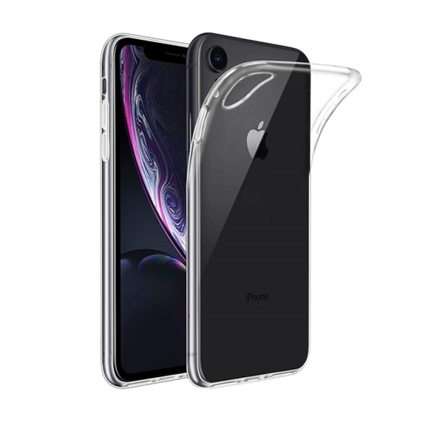 Θήκη Πλάτης Σιλικόνης Απλή για Apple iPhone XR - Χρώμα: Διάφανο