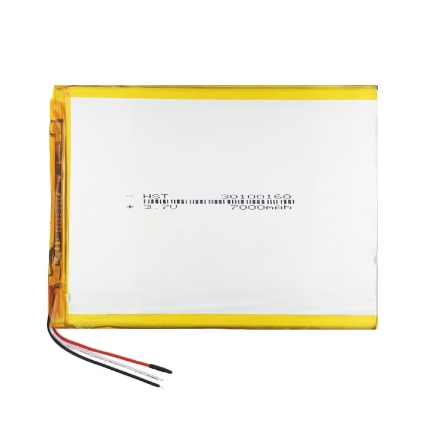 Μπαταρία Universal 14.5x12 cm με 3 Καλώδια - 7000mAh