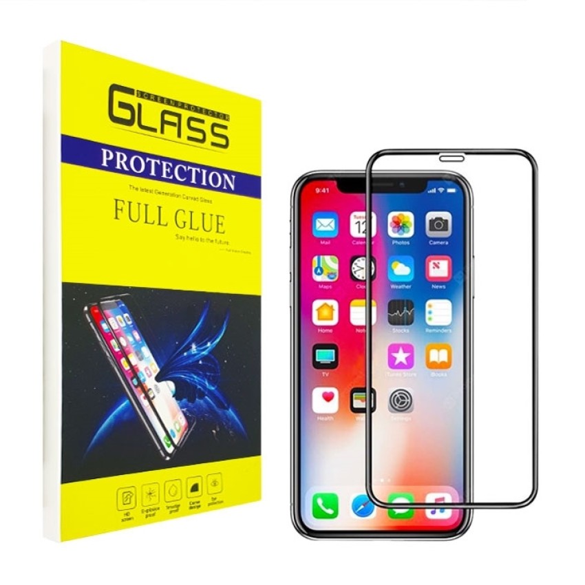 Προστασία Οθόνης Tempered Glass 9H/5D Full Glue Full Cover 0.3mm για Huawei P30 Lite - Χρώμα: Μαύρο