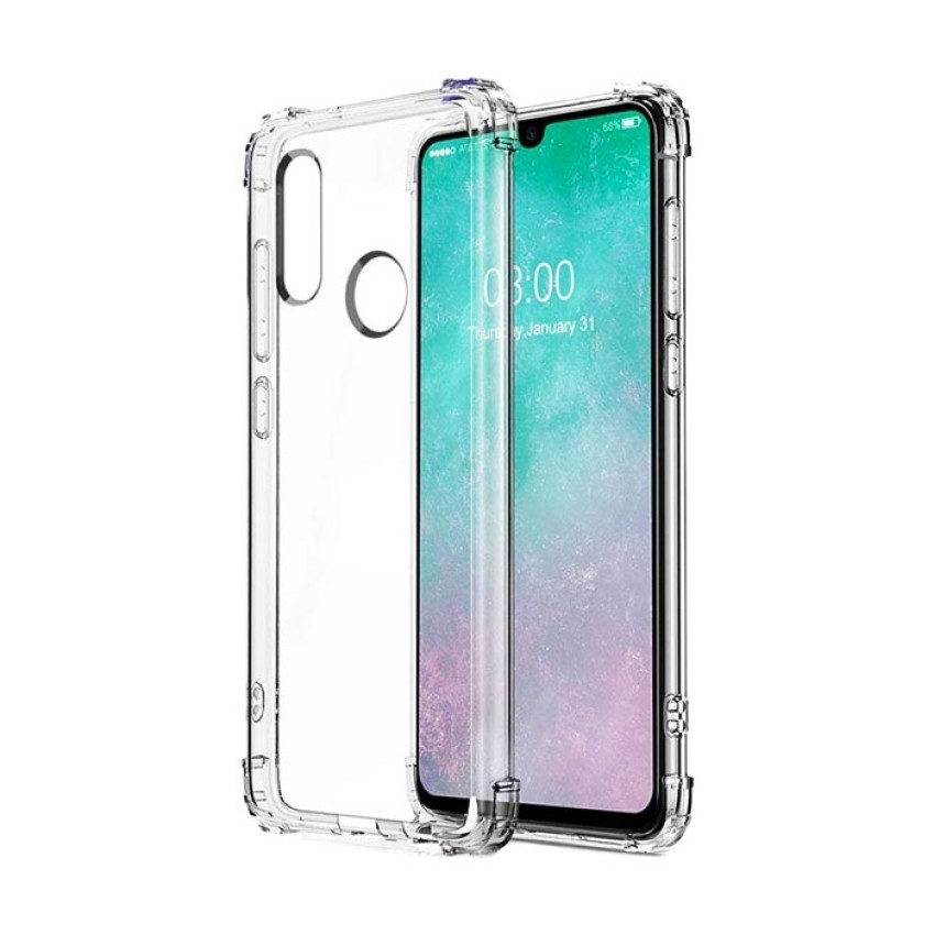 Θήκη Πλάτης Σιλικόνης Anti Shock για Huawei P30 Lite - Χρώμα: Διάφανο