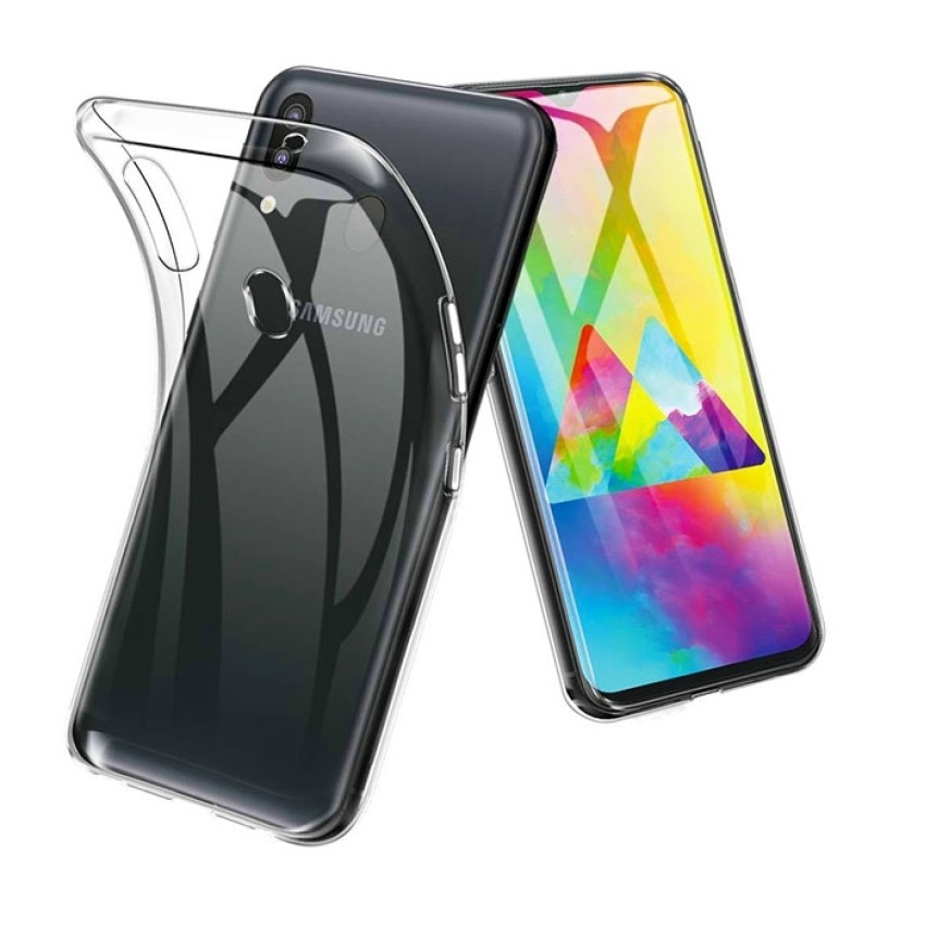 Θήκη Πλάτης Σιλικόνης Απλή για Samsung M205F Galaxy M20 - Χρώμα: Διάφανο