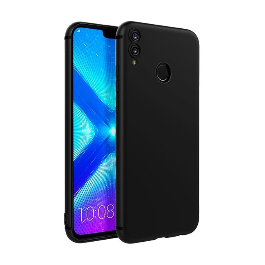 Θήκη Πλάτης Σιλικόνης Απλή για Huawei Honor 8X/Honor View 10 Lite - Χρώμα: Μαύρο