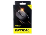 Ενσύρματο Ποντίκι   GH-3 Optical Mouse 1200dpi - Χρώμα: Μαύρο