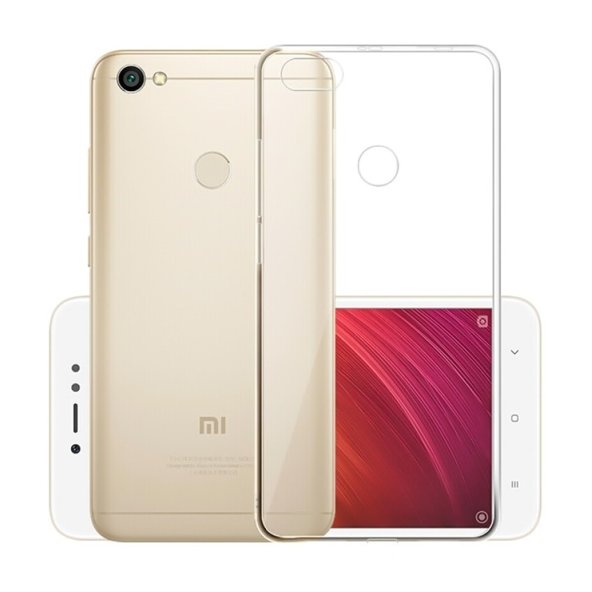 Θήκη Πλάτης Σιλικόνης Απλή για Xiaomi Redmi Note 5A - Χρώμα: Διάφανο