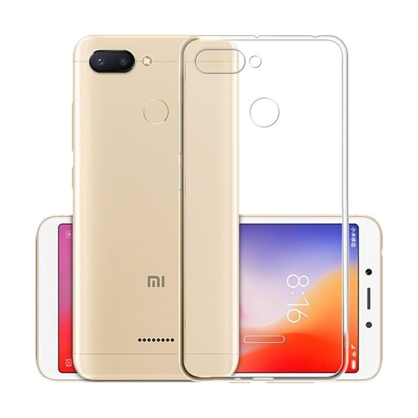 Θήκη Πλάτης Σιλικόνης Απλή για Xiaomi Redmi 6 - Χρώμα: Διάφανο