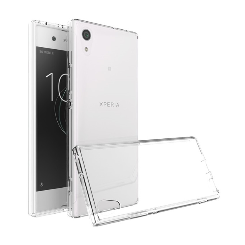 Θήκη Πλάτης Σιλικόνης Απλή για Sony Xperia XA1 - Χρώμα: Διάφανο