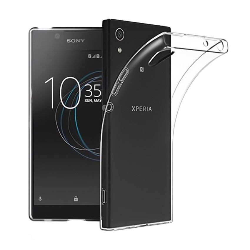 Θήκη Πλάτης Σιλικόνης Απλή για Sony Xperia L1 - Χρώμα: Διάφανο