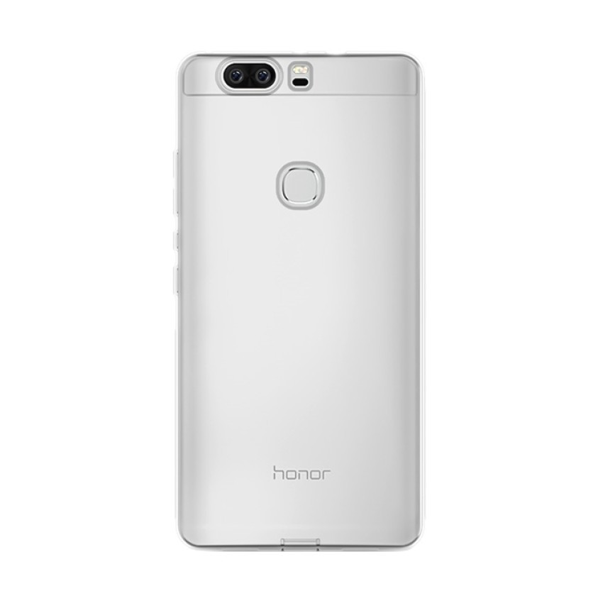 Θήκη Πλάτης Σιλικόνης Απλή για Huawei Honor V8 - Χρώμα: Διάφανο