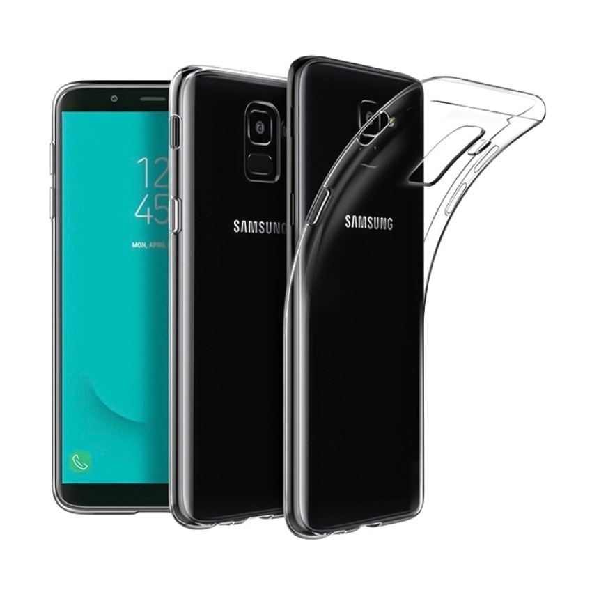 Θήκη Πλάτης Σιλικόνης Απλή για Samsung J600F Galaxy J6 2018 - Χρώμα: Διάφανο