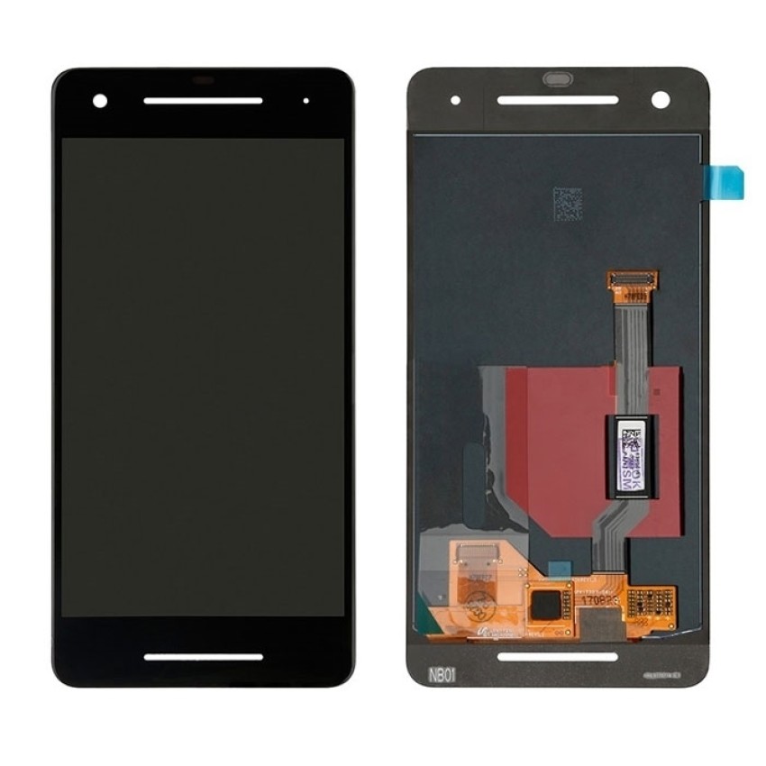 AMOLED Οθόνη LCD με Μηχανισμό Αφής για Google Pixel 2 - Χρώμα: Μαύρο