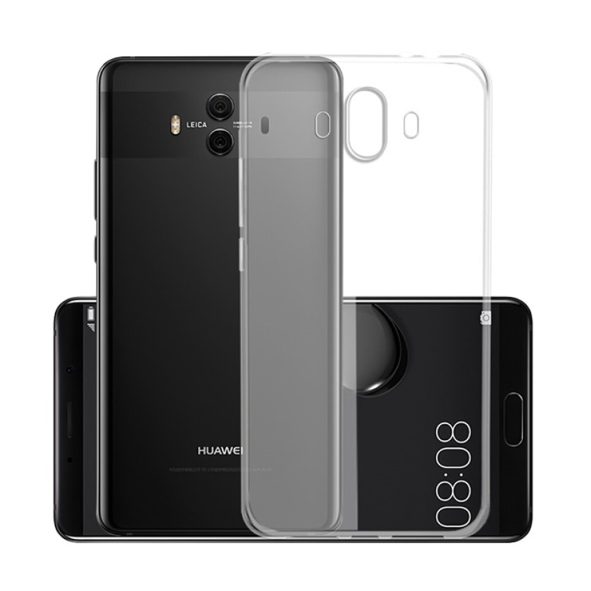 Θήκη Πλάτης Σιλικόνης Απλή για Huawei Mate 10 - Χρώμα: Διάφανο