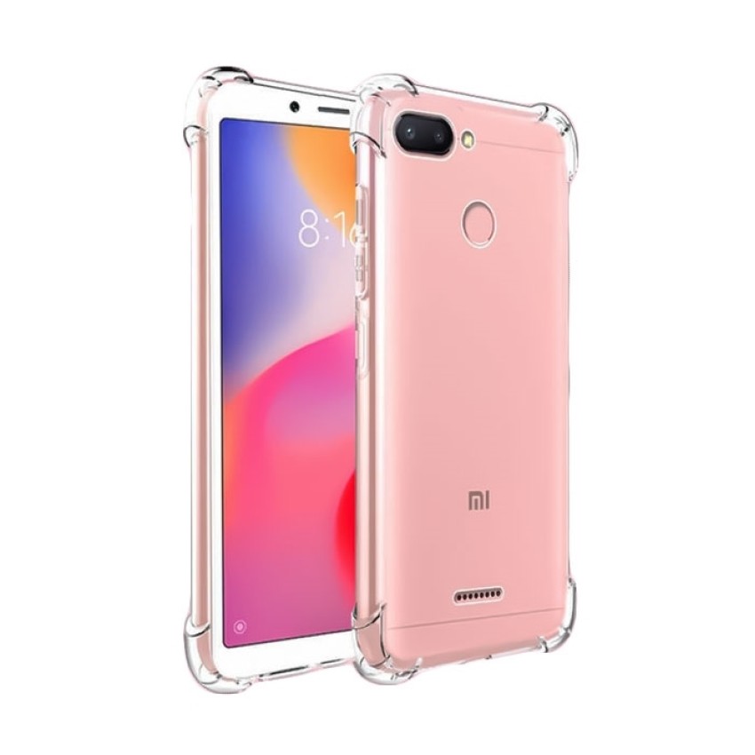 Θήκη Πλάτης Σιλικόνης Anti Shock για Xiaomi Redmi 6 - Χρώμα: Διάφανο