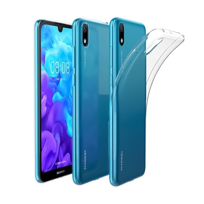 Θήκη Πλάτης Σιλικόνης Απλή για Huawei Y5 2019/Honor 8S - Χρώμα: Διάφανο