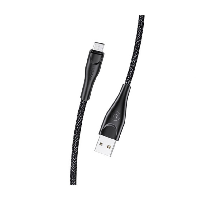 USAMS US-SJ399 U41 Καλώδιο Φόρτισης 3m Micro-USB Braided Data Charging Cable - Χρώμα: Μαύρο