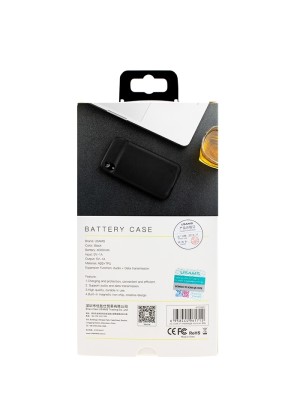 USAMS Εξωτερική θήκη Powerbank-Μπαταρία 4000 mAh (US-CD68) για iPhone XR (6.1) Μαύρο