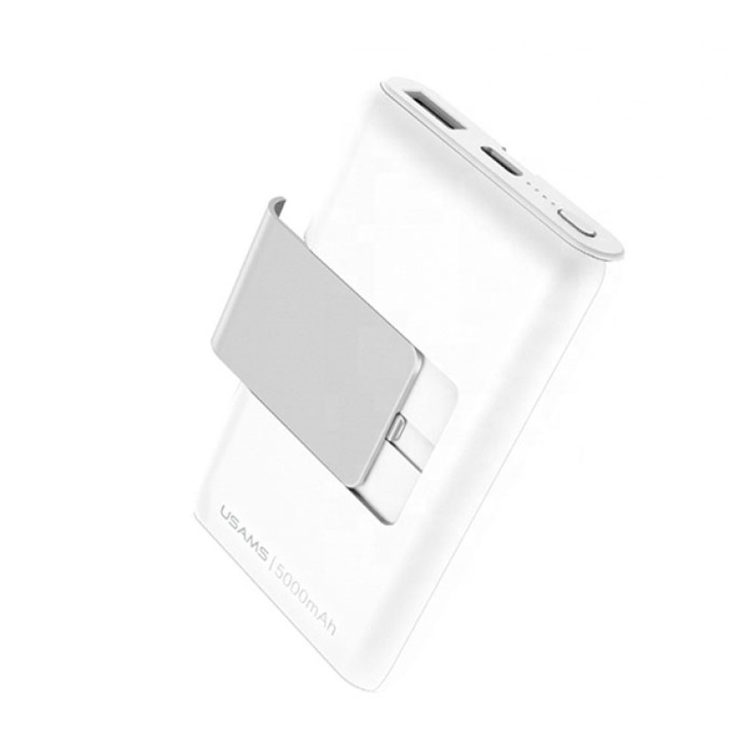 Power Bank USAMS US-CD99 Φορητός Φορτιστής 5000mAh  - Χρώμα: Λευκό