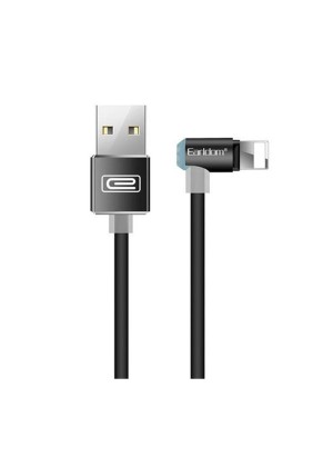 Earldom EC-020i Καλώδιο Φόρτισης & Μεταφοράς Δεδομένων USB-A Male σε Lightning 1m - Χρώμα: Μαύρο