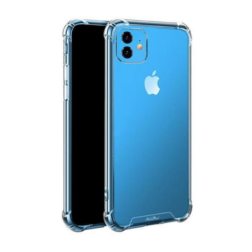 Θήκη Πλάτης Σιλικόνης Anti Shock για Apple iPhone 11 - Χρώμα: Διάφανο