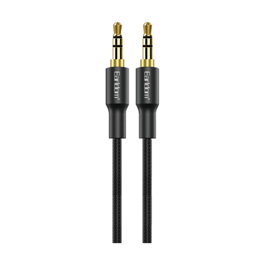 Earldom ET-AUX31 Διπλό καλώδιο Audio Jack 3.5 AUX 1μ - Χρώμα: Μαύρο