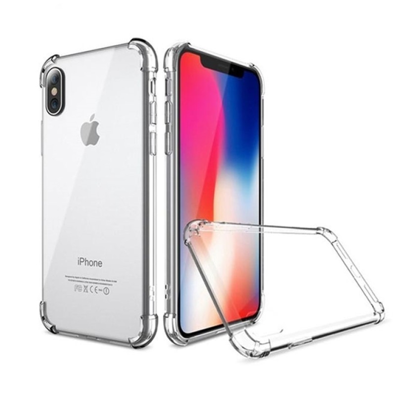 Θήκη Πλάτης Σιλικόνης Anti Shock για Apple iPhone XR - Χρώμα: Διάφανο