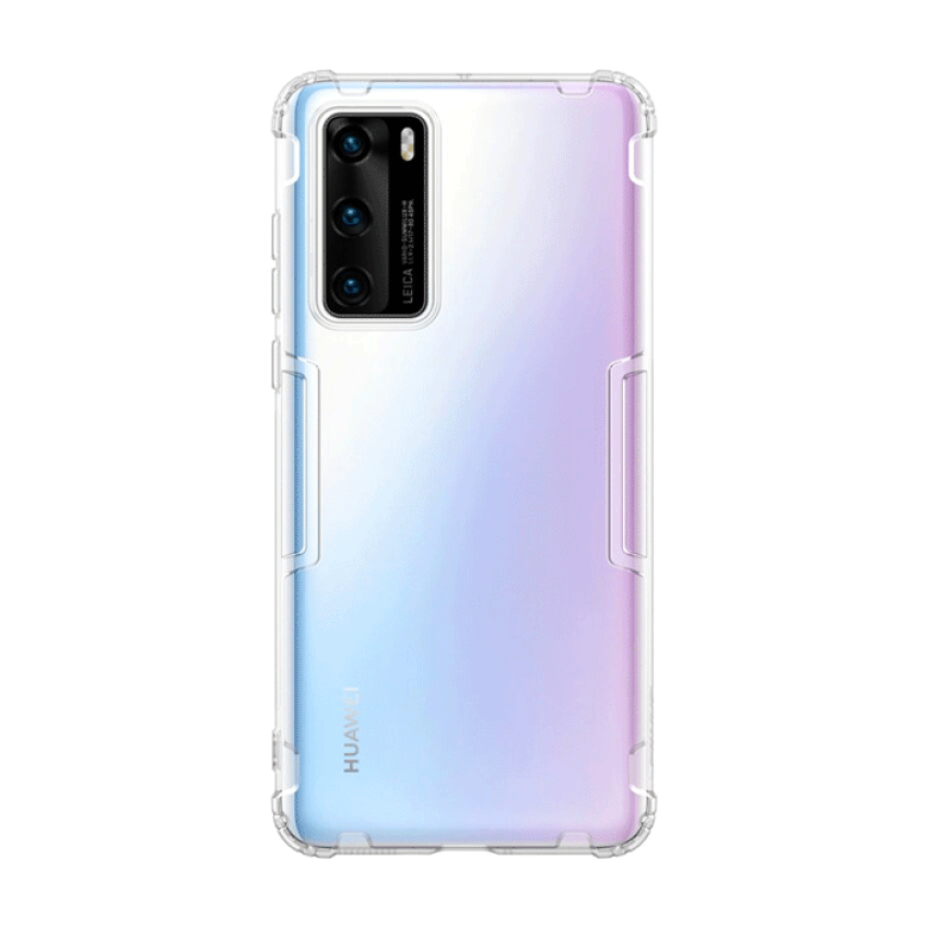 Θήκη Πλάτης Σιλικόνης Anti Shock για Huawei P40 - Χρώμα: Διάφανο