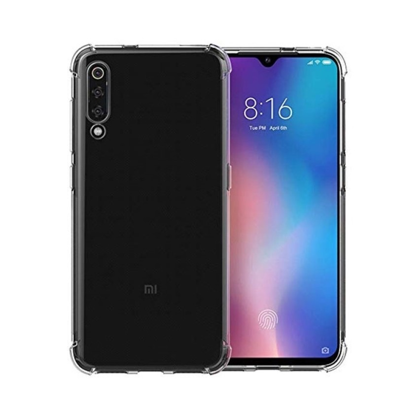 Θήκη Πλάτης Σιλικόνης Anti Shock για Xiaomi Mi 9 - Χρώμα: Διάφανο