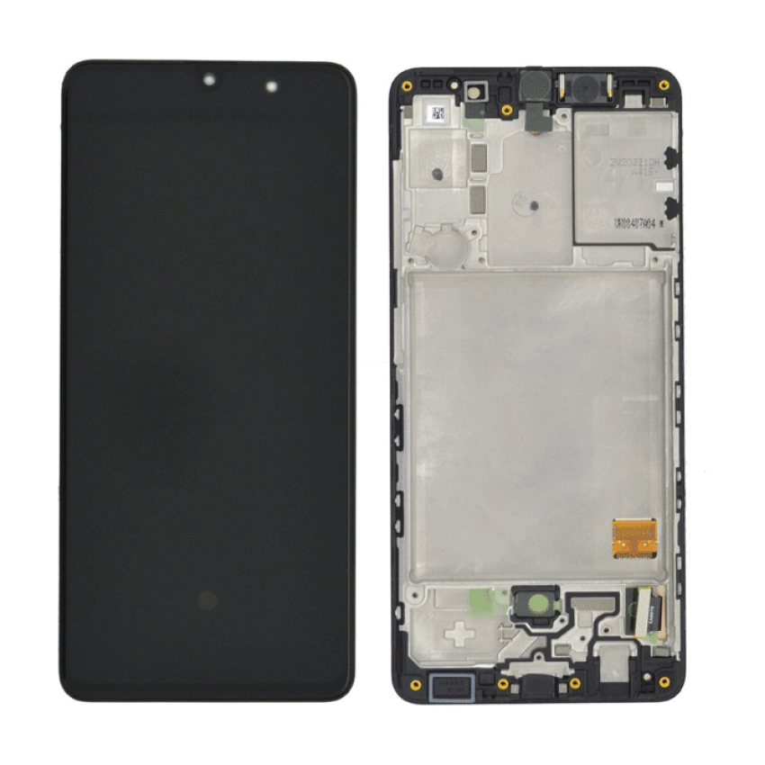 Γνήσια Οθόνη LCD με Μηχανισμό Αφής για Samsung Galaxy A41 A415F GH82-22860A/GH82-23019A - Χρώμα: Μαύρο