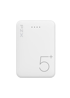 Φορητός Φορτιστής Power Bank PZX V05 Dual USB/1 Micro Θύρες 5000mAh - Χρώμα: Λευκό