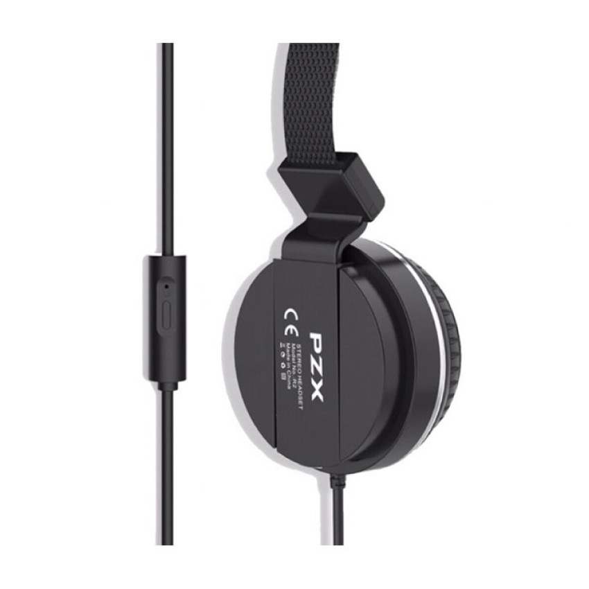 PZX R2 Headphones Stereo Headset Ακουστικά με Καλώδιο - Χρώμα: Μαύρο