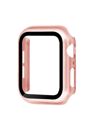 360 Θήκη Ρολογιού με Tempered Glass για  Apple Watch 44mm - Χρώμα: Χρυσό Ροζ