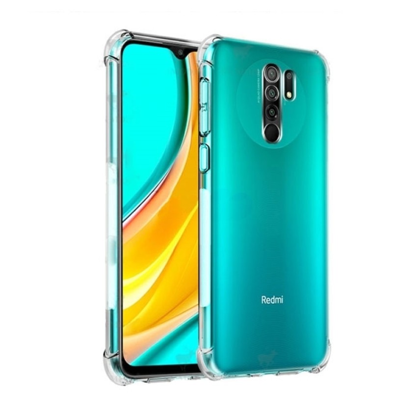 Θήκη Πλάτης Σιλικόνης Anti Shock για Xiaomi Redmi 9 - Χρώμα: Διάφανο