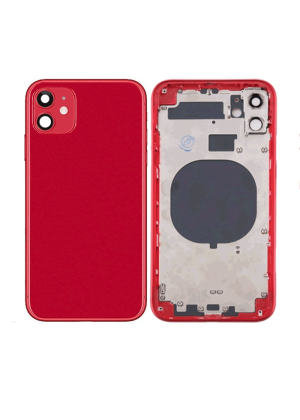 Πίσω Καπάκι με  Πλαίσιο (housing) για iPhone 11 - Χρώμα: Κόκκινο