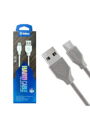 inkax- CK-18  Micro USB 2.4Α Kαλώδιο Φόρτισης 1μ - Χρώμα: Λεύκο