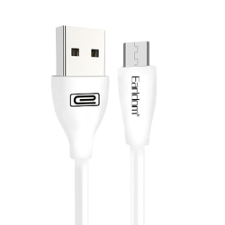 Earldom EC-087Μ Fast Charging Cable Micro USB 2.4Α  - Color: White