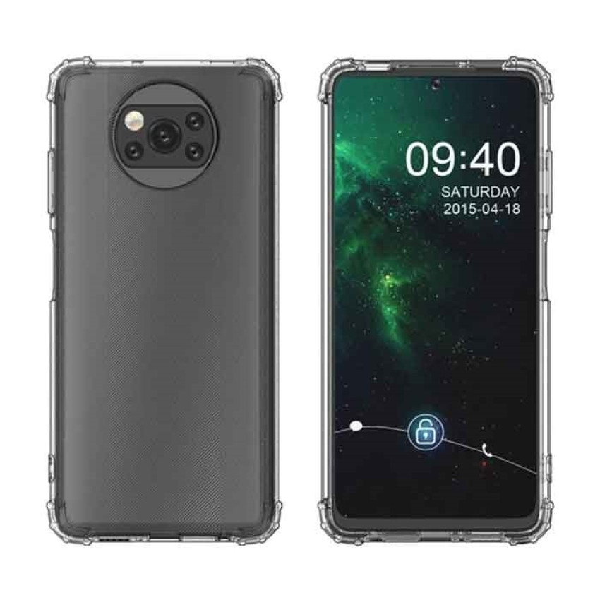 Θήκη Πλάτης Σιλικόνης Anti Shock για Xiaomi Redmi Poco X3 - Χρώμα: Διάφανο