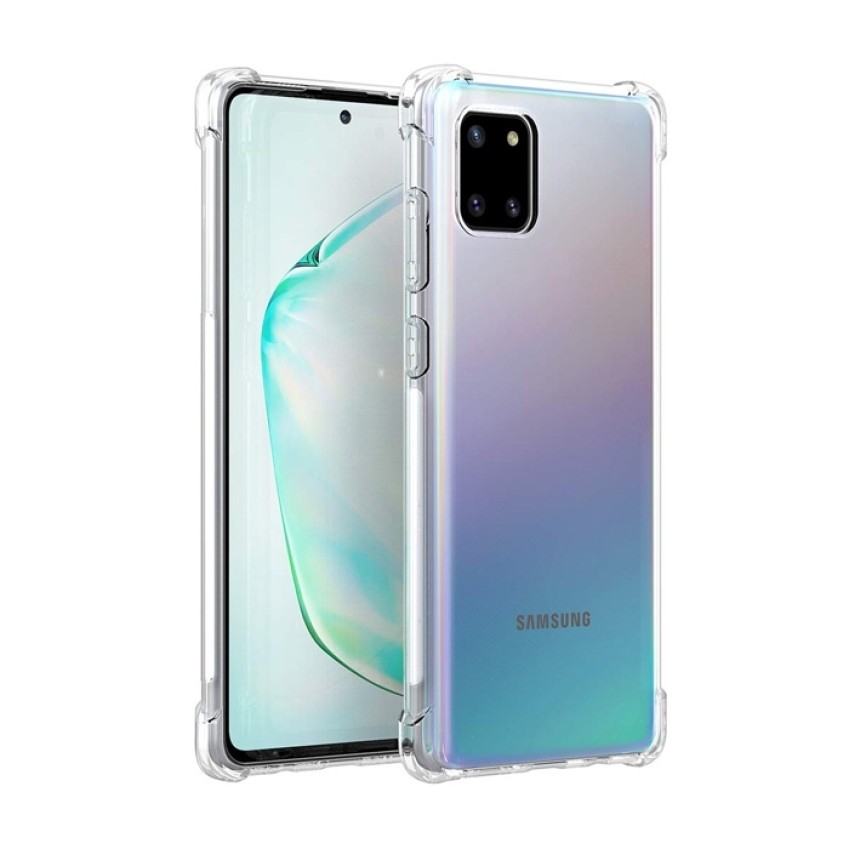 Θήκη Πλάτης Σιλικόνης Anti Shock για Samsung N770F Galaxy Note 10 Lite - Χρώμα: Διάφανο