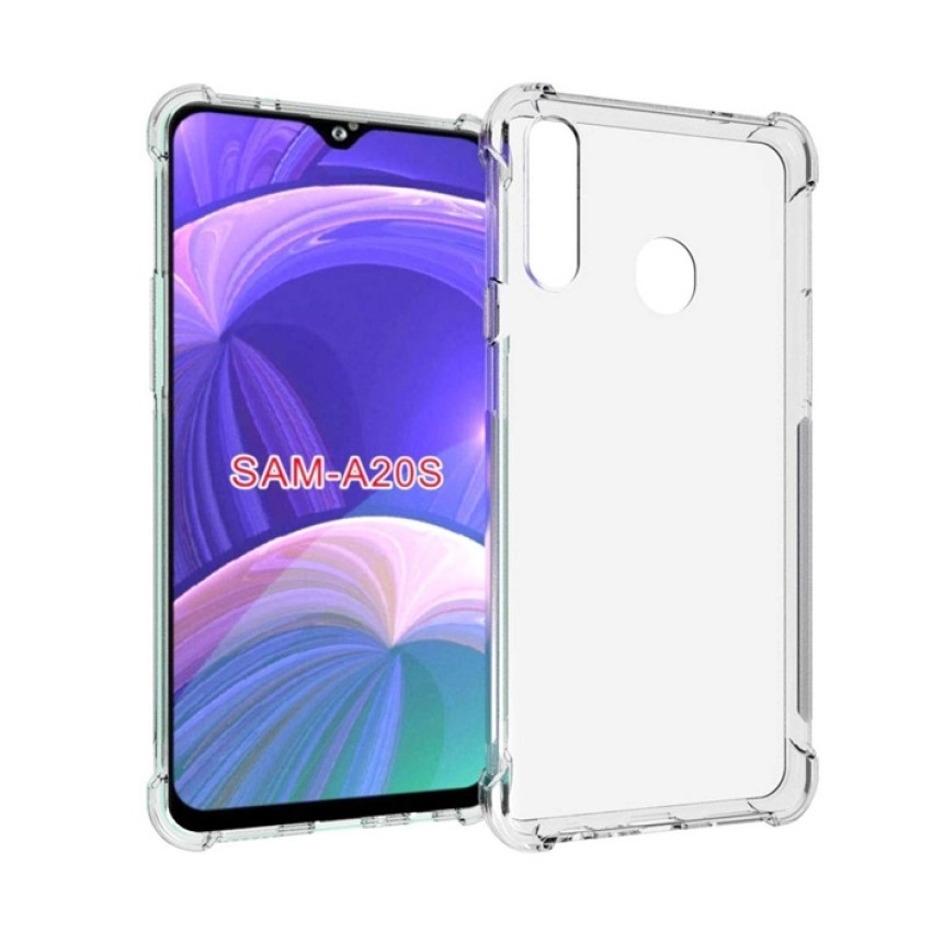 Θήκη Πλάτης Σιλικόνης Anti Shock για Samsung Galaxy A20s A207F - Χρώμα: Διάφανο