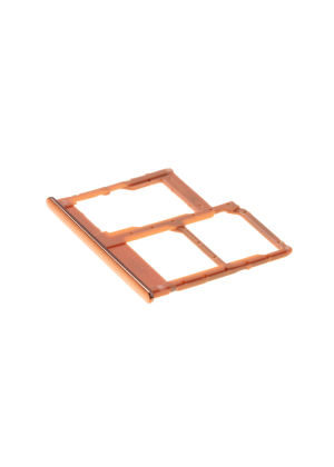 Γνήσια  Υποδοχή Κάρτας Dual SIM και SD (SIM Tray Card Holder) για Samsung Galaxy A40 A405 GH98-44303D - Χρώμα: Κoραλι