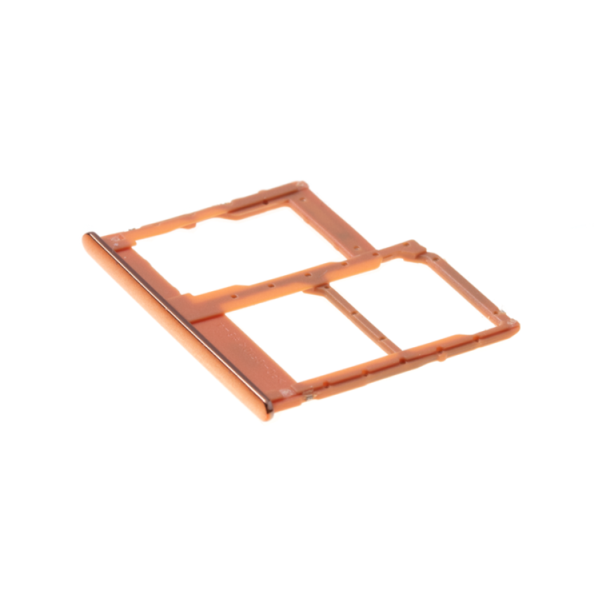 Γνήσια  Υποδοχή Κάρτας Dual SIM και SD (SIM Tray Card Holder) για Samsung Galaxy A40 A405 GH98-44303D - Χρώμα: Κoραλι