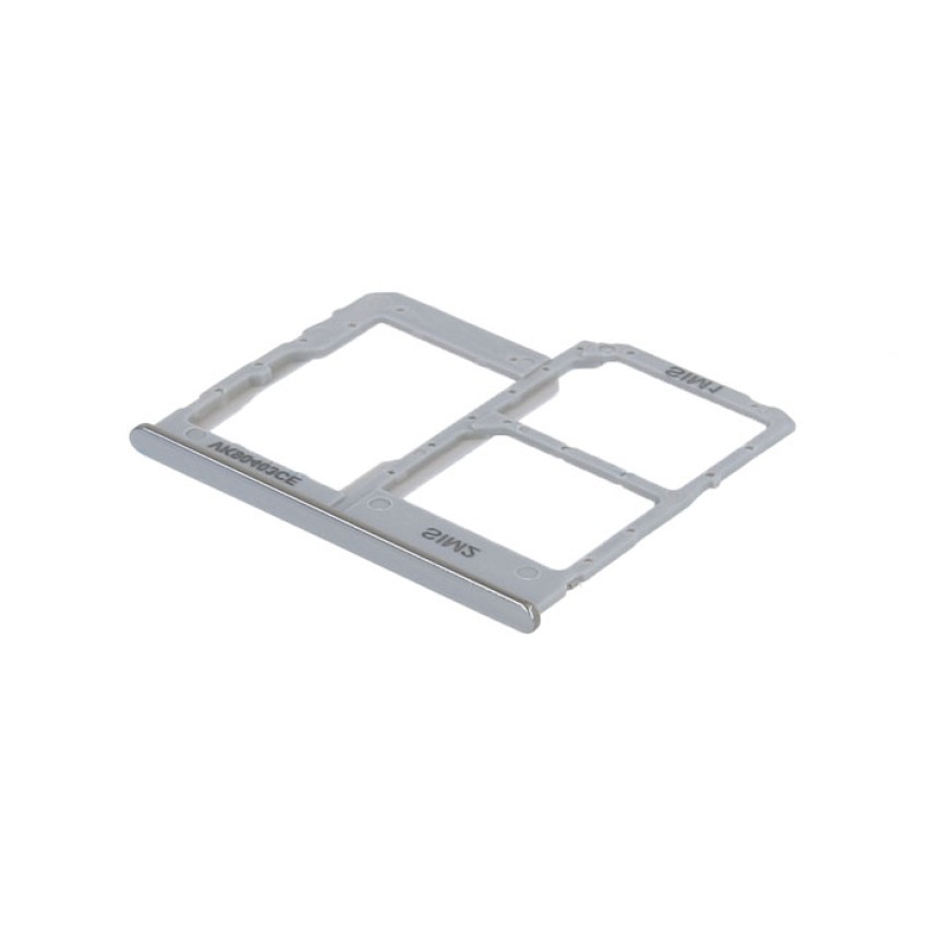 Γνήσια Υποδοχή Κάρτας Dual SIM και SD (SIM Tray Card Holder) για Samsung Galaxy A40 A405 GH98-44303Β - Χρώμα: Λευκό