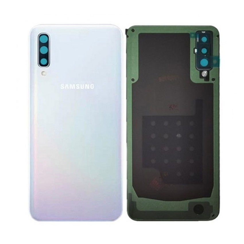 Γνήσιο Πίσω Καπάκι με Τζαμάκι Κάμερας για Samsung Galaxy A50 A505F (Service Pack) GH82-19229Β - Χρώμα: Λευκό