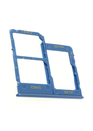 Γνήσια Υποδοχή Κάρτας Dual SIM και SD (SIM Tray Card Holder) για Samsung Galaxy A31 A315F GH98-45432D - Χρώμα: Μπλε