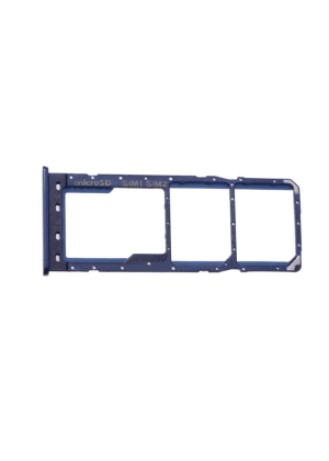 Γνήσια Υποδοχή Κάρτας Dual SIM και SD (SIM Tray Card Holder) για Samsung Galaxy A21S A217F  GH98-45392C - Χρώμα: Μπλε