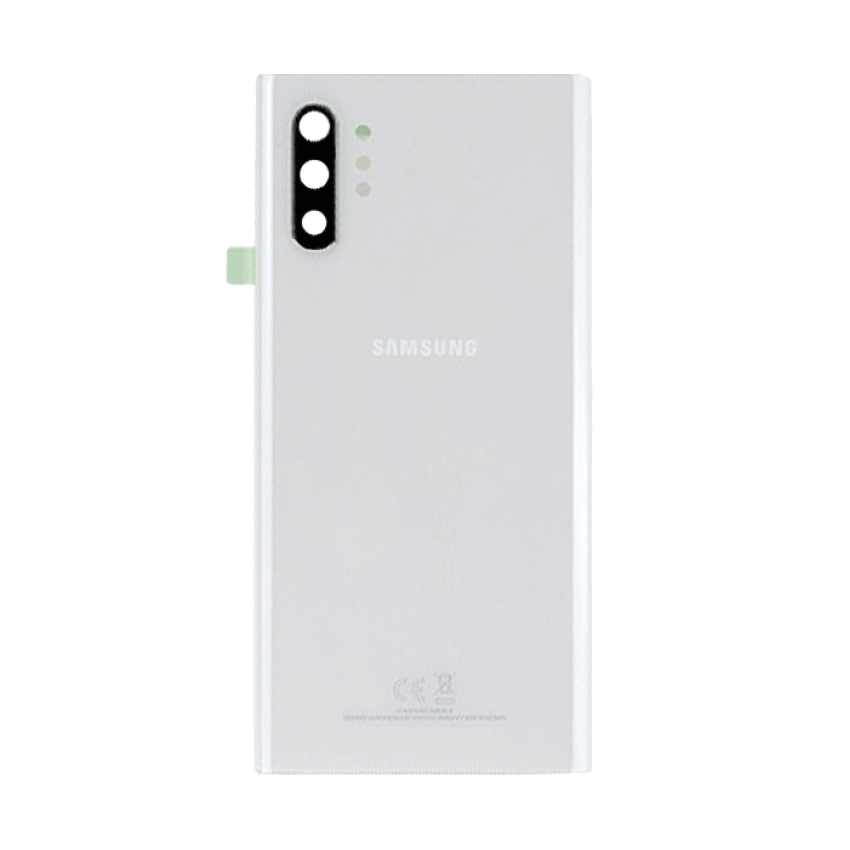 Γνήσιο Πίσω Καπάκι με Τζαμάκι Κάμερας για Samsung Galaxy Note 10 Plus N975F GH82-20588B - Χρώμα: Λευκό