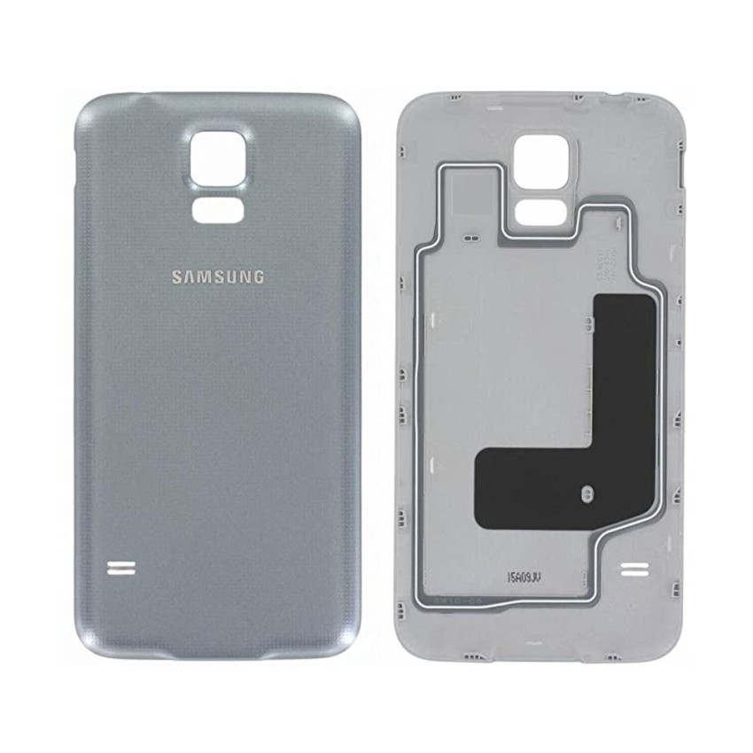 Γνήσιο Πίσω Καπάκι για Samsung Galaxy S5 Neo G903F GH98-37898C - Χρώμα: Ασημί