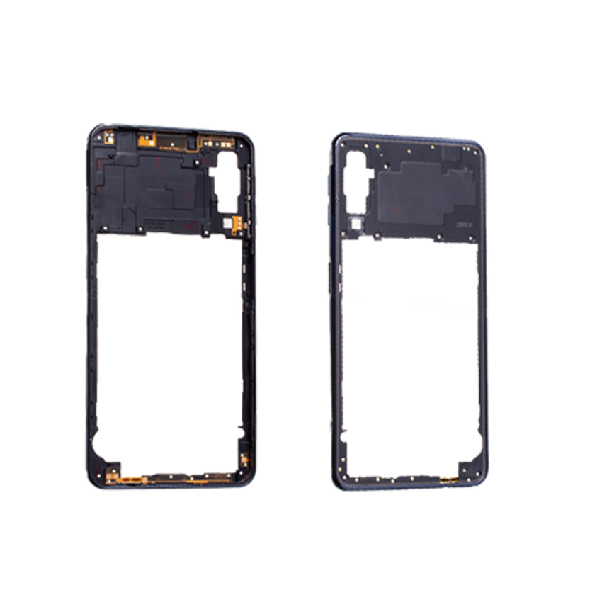 Γνήσιο Μεσαίο Πλαίσιο Middle Frame για Samsung Galaxy A7 2018 A750F GH98-43585Α - Χρώμα: Μαύρο