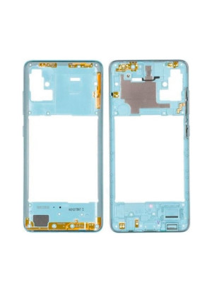 Γνήσιο Μεσαίο Πλαίσιο Middle Frame για Samsung Galaxy A51 A515F GH98-45033C - Χρώμα: Μπλε