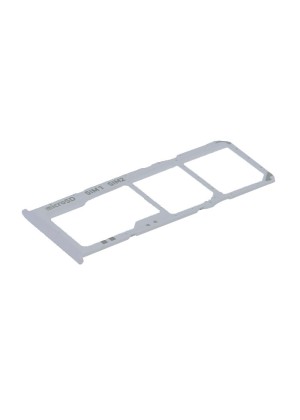 Γνήσια Υποδοχή Κάρτας Dual SIM και SD (SIM Tray Card Holder) για Samsung Galaxy A30S A307F GH98-44769D - Χρώμα: Λευκό